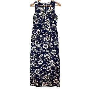 Hilo Hattie Tropical Hawaiian Midi Dress Size S